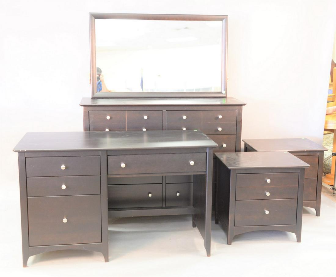 AP Industries five piece bedroom set with chest, ht. (1 of 5)