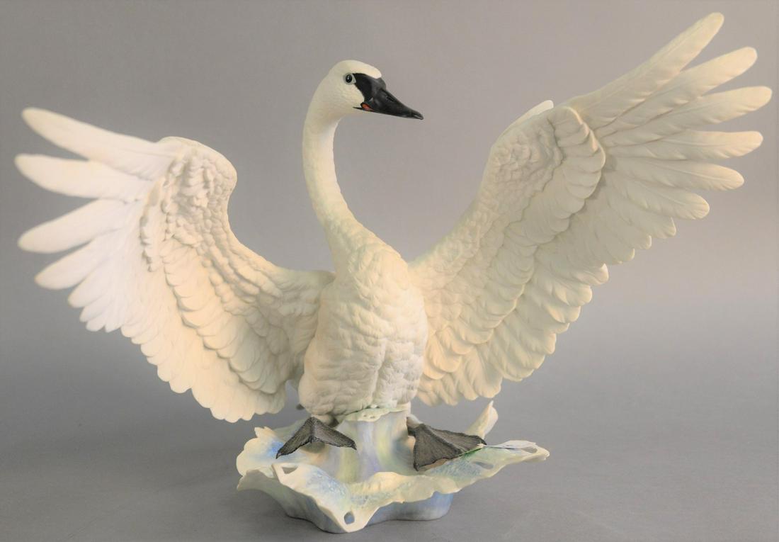 Boehm "Trumpeter Swan" porcelain sculpture, by Edward (1 of 5)