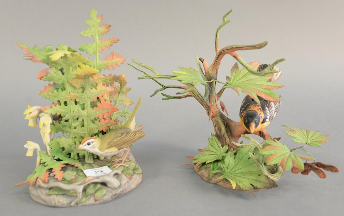 Two Boehm "Black Headed Grosbeak" porcelain sculpture # (1 of 5)