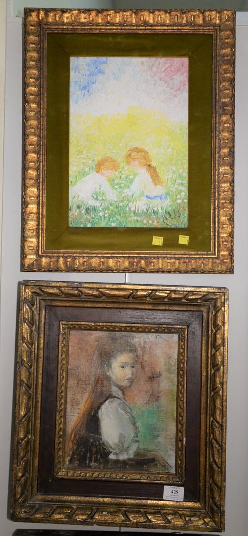 Four oils to include: Natalie B. Baker (1913-1998), oil (1 of 6)