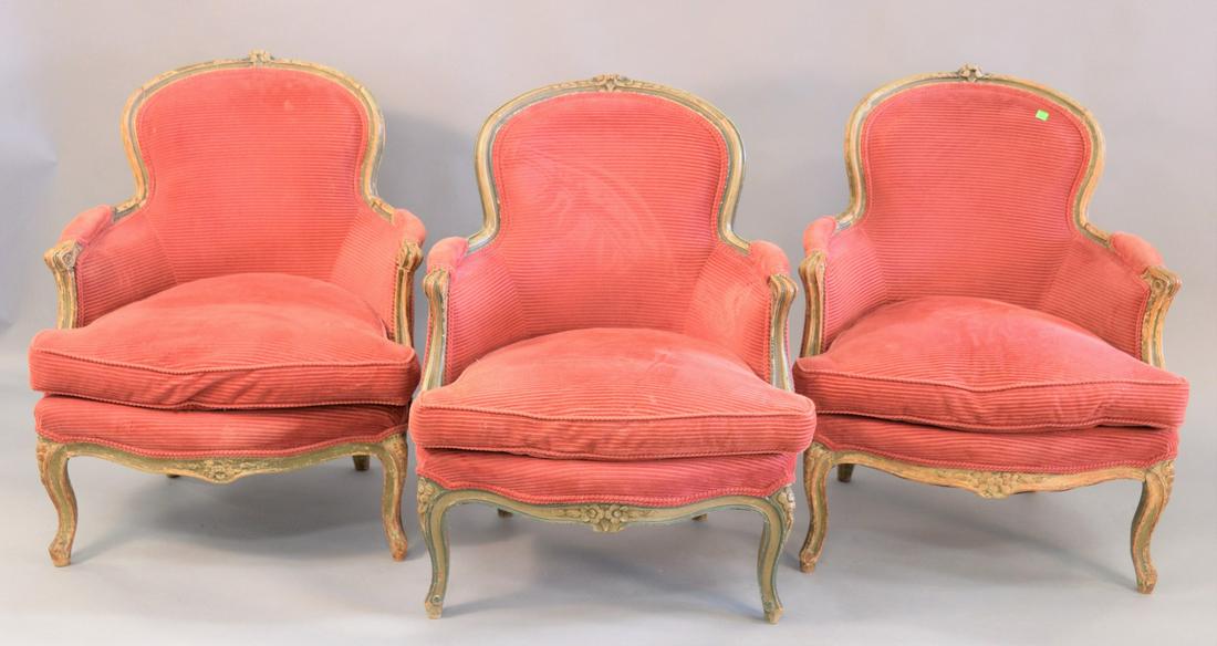 Six French chairs to include three French style (1 of 5)
