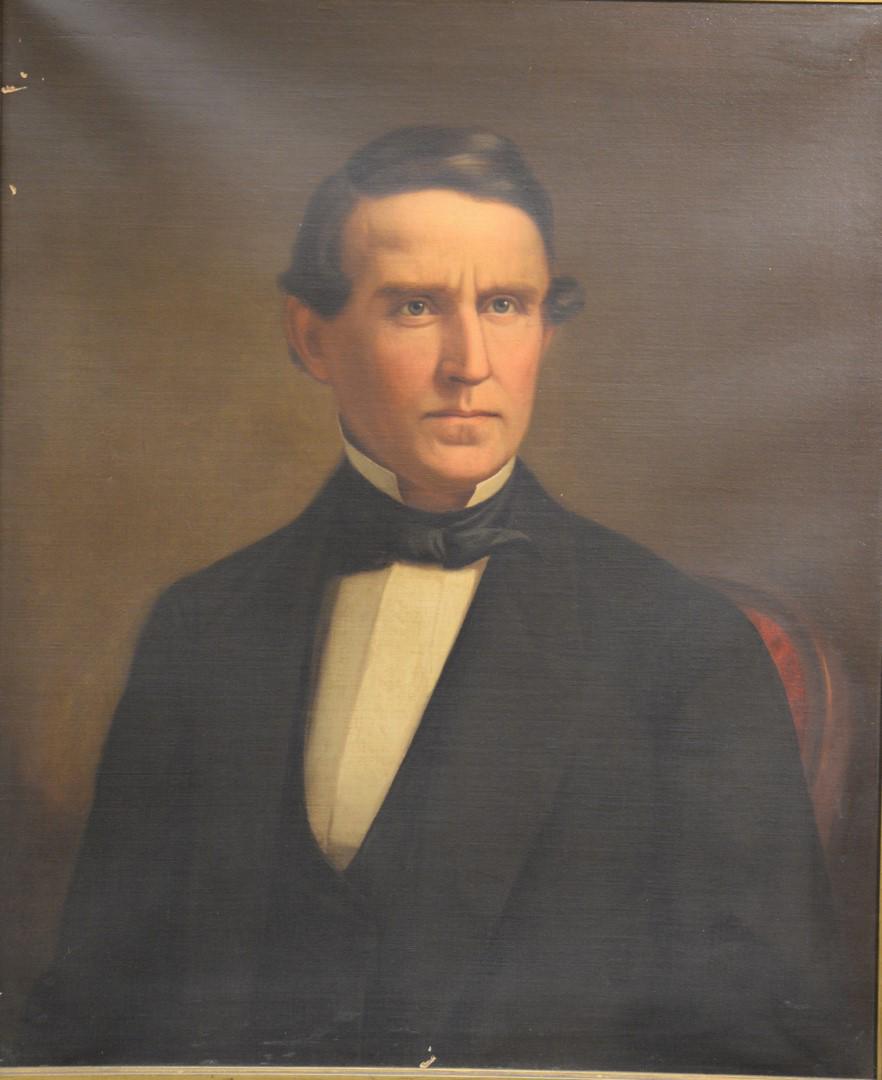 Attributed to Nicholas Biddle Kittell (American, 1822 -: Attributed to Nicholas Biddle Kittell (American, 1822 - 1894), portrait of John Watson (1807 - 1863), oil on canvas, 19th century, gilt frame, unsigned.30 1/8" x 25 1/8".Catalog Note: John Watson was 