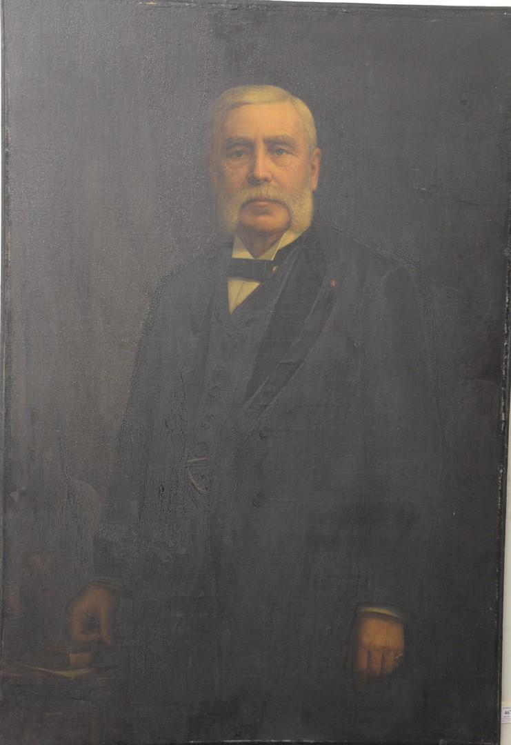 George F. Arata (19th or 20th century), 1903, portrait: George F. Arata (19th or 20th century), 1903, portrait of Andrew Heermance Smith (1837 - 1910), oil on canvas, signed 'George F. Arata, 1903' lower right. 46 1/2" x 31 1/2".Catalog Note: Arata was Pre