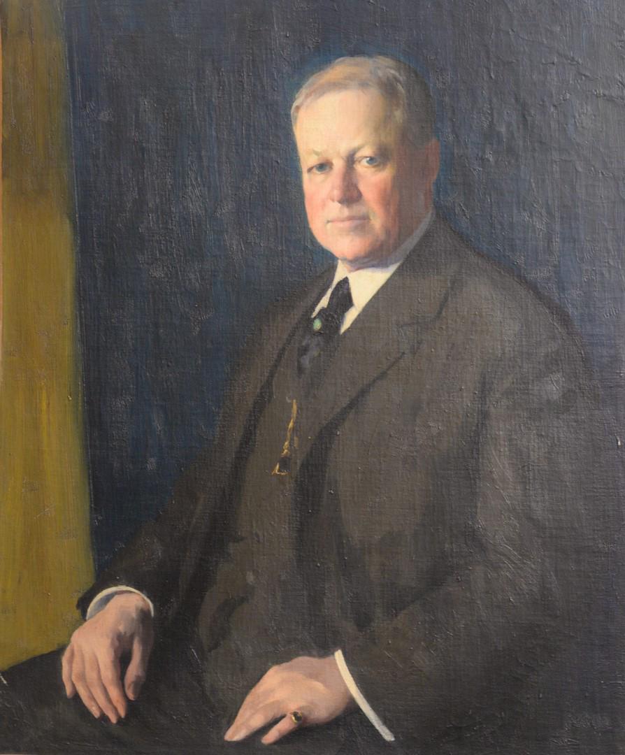 Portrait of Lucius Duncan Bulkley (1845 - 1928), oil on: Portrait of Lucius Duncan Bulkley (1845 - 1928), oil on canvas, unsigned. 36" x 30".Catalog Note: Lucius Duncan Bulkley was a Fellow of The New York Academy of Medicine. Provenance: The New York Acade