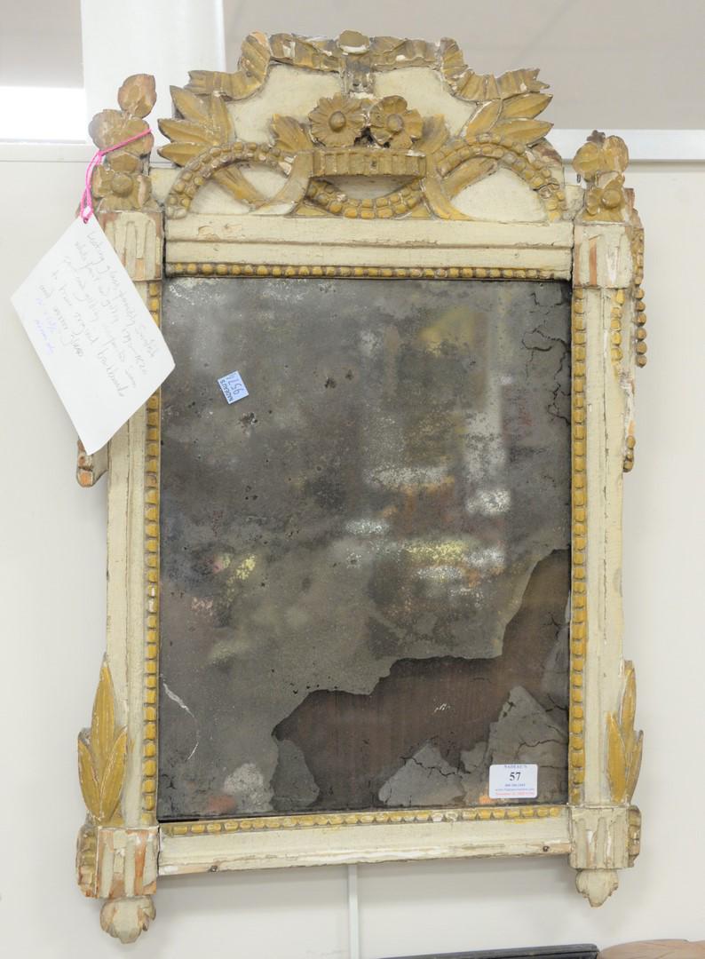 Six piece group to include: one Swedish carved mirror;: Six piece group to include: one Swedish carved mirror; one flag rod; one map of Kennebec, Maine; one lithograph, Canada Goose Decoy, by Stevan Dehanos, signed and numbered '19/325' in the lower margin
