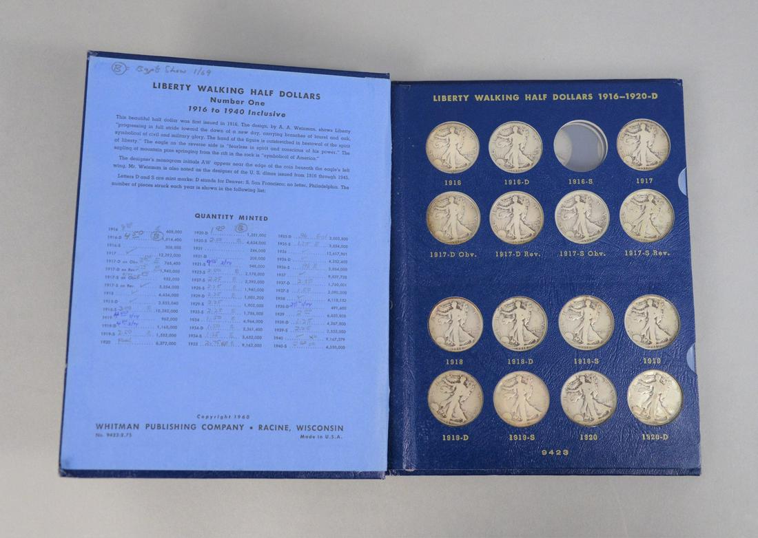 Fourty-two piece Walking Liberty coin set ,1916 and up. (1 of 4)