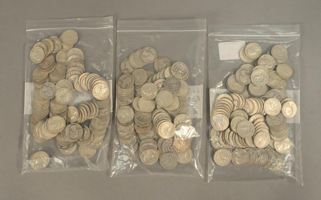 $75.00 face 90% Washington quarters. (1 of 4)