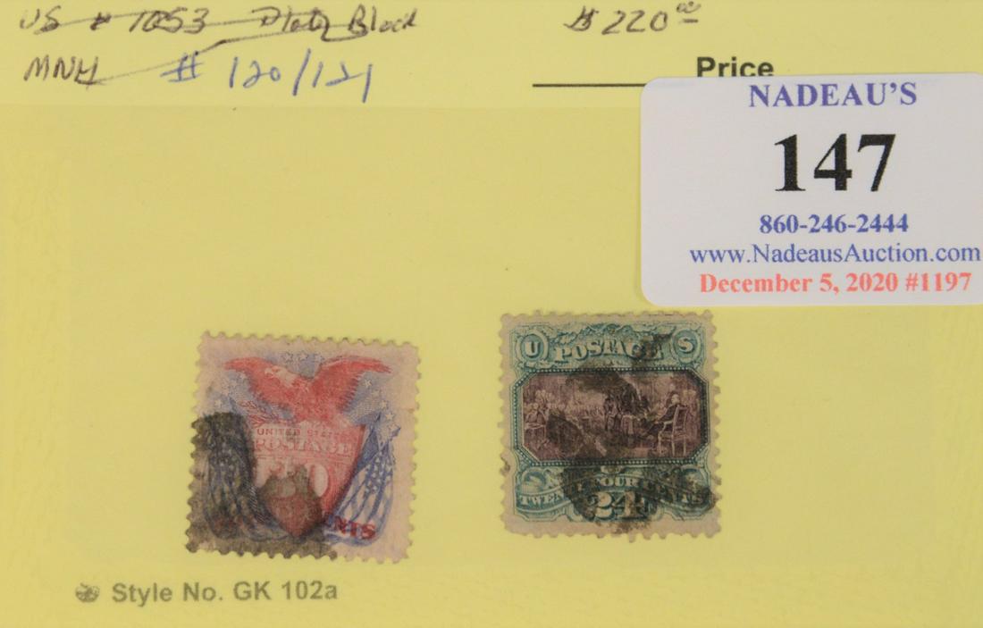 Twenty-four cent Declaration of Independence and thirty (1 of 4)