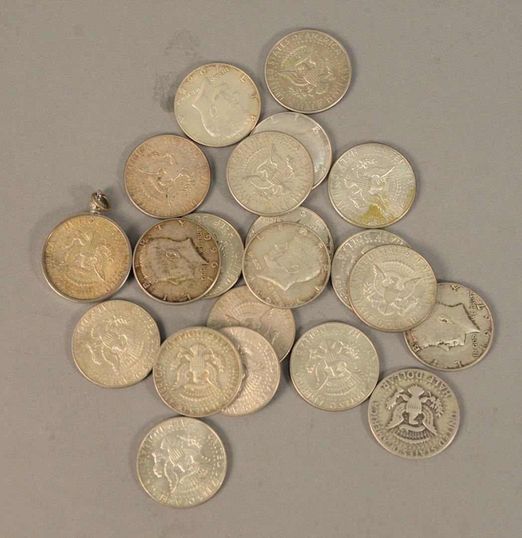 Coin lot of Silver clad Kennedy half dollars, $10.50 (1 of 3)