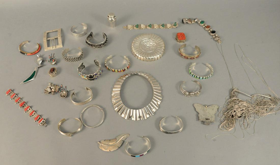 Large group of sterling silver jewelry to include (1 of 5)