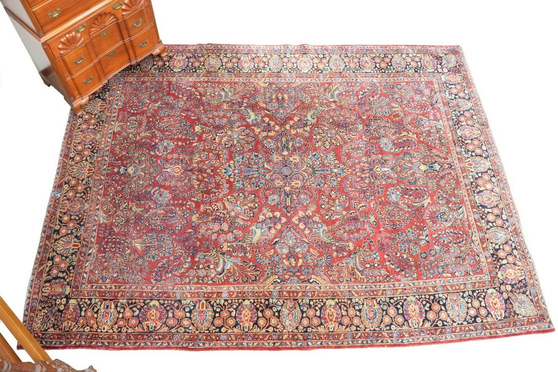 Sarouk Oriental Carpet 8'10" x 11' 7": Sarouk Oriental Carpet8'10" x 11' 7"