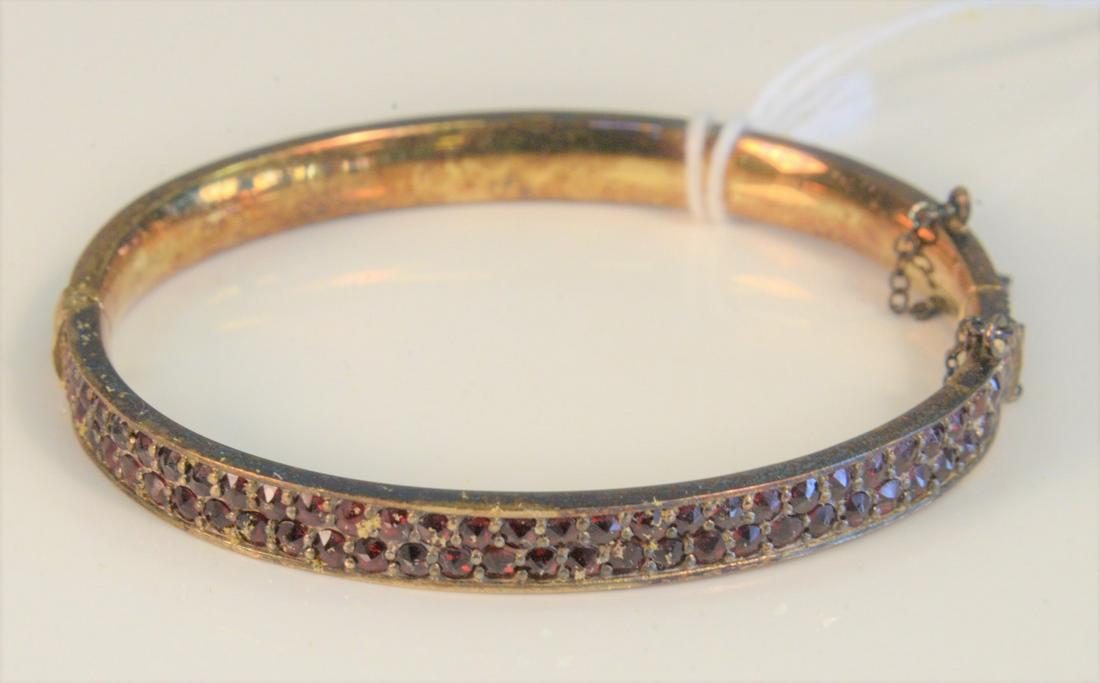 Two piece lot including a 10 Karat Bangle Bracelet set (1 of 6)