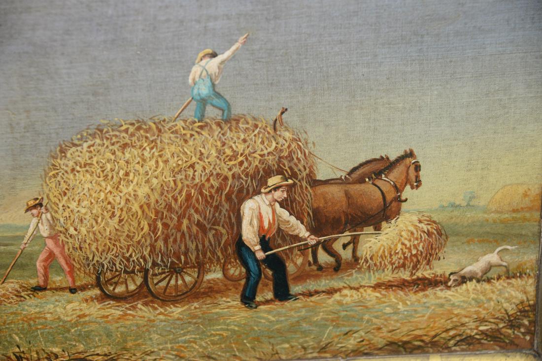 Three Framed Paintings to include "Mant Hayes", (1 of 4)