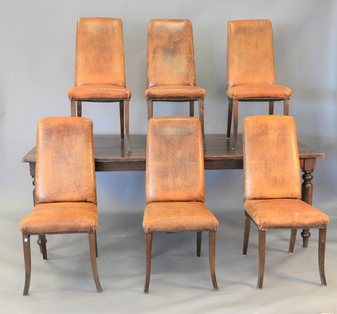 Seven Piece Dining Set  to include farm style table (1 of 5)