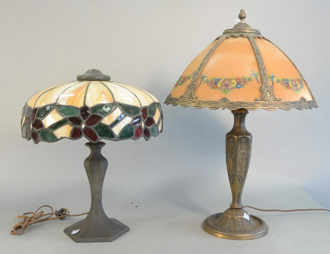 Two Table Lamps to include small table lamp having six (1 of 4)