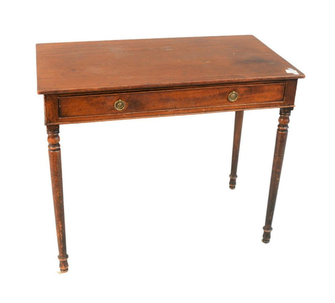 Regency Mahogany Writing Table having frieze drawer, (1 of 4)