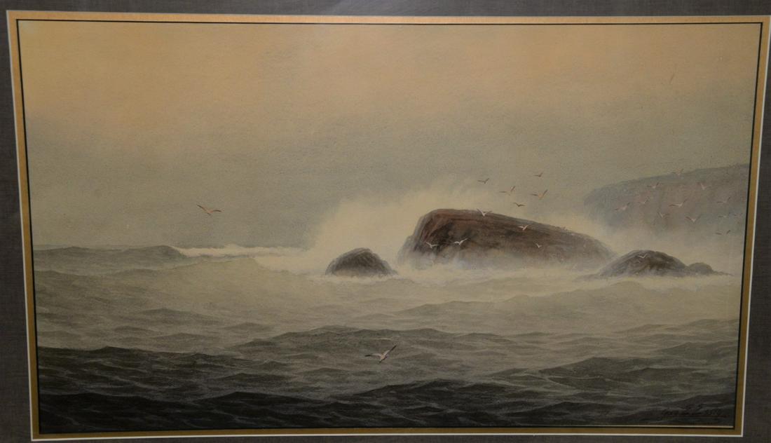 George Essig (American, 1838 - 1926) "Ocean Spray" (1 of 3)