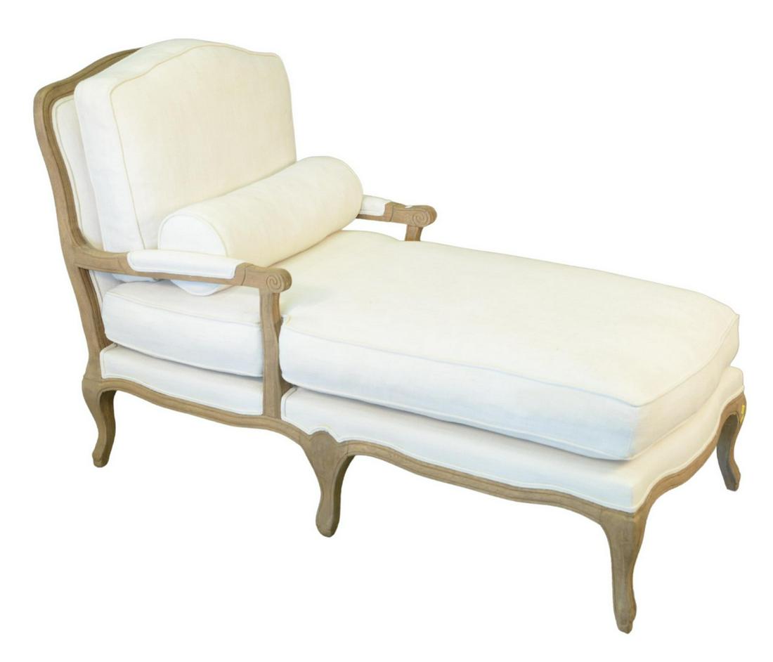 Restoration Hardware Louis IV Style White Upholstered (1 of 4)