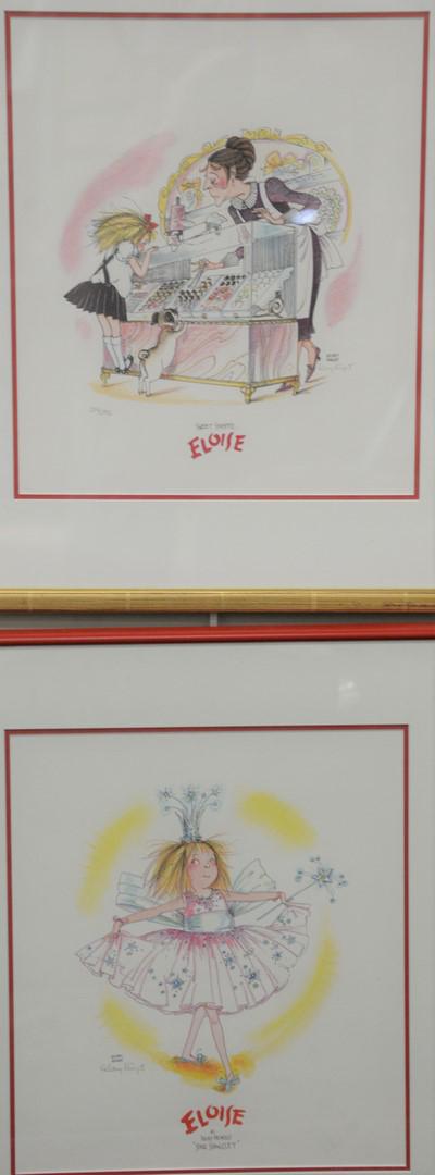 Group of Three Framed Eloise Illustrations each (1 of 4)
