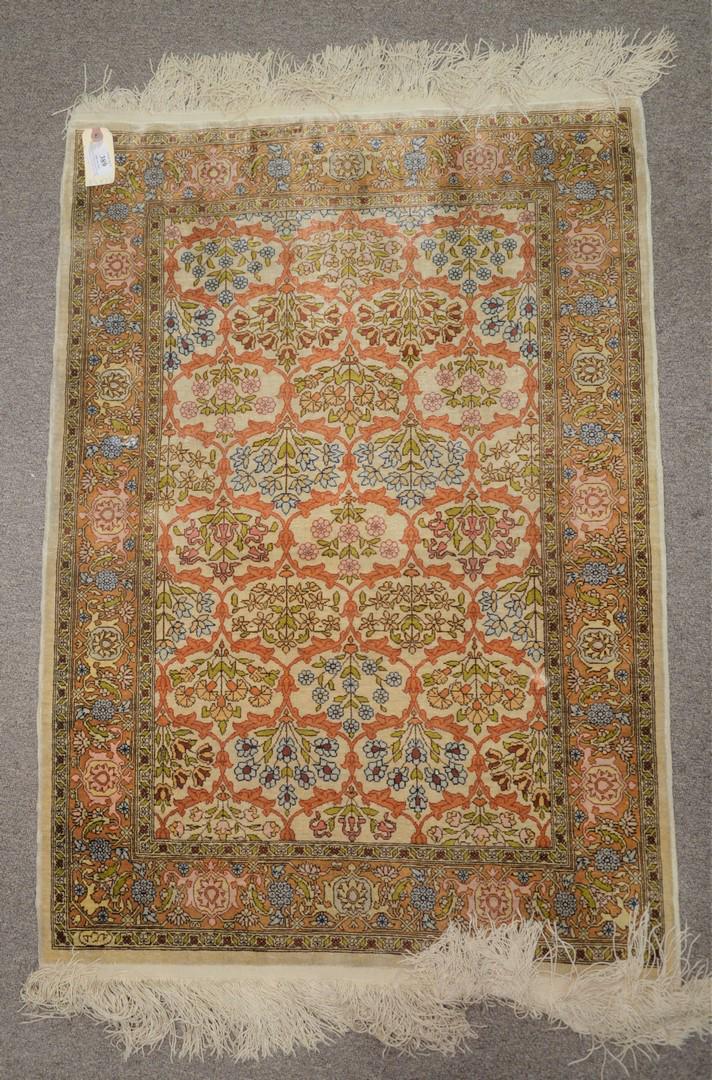 Silk Oriental and Bokara Oriental Throw Rug 2' x 3' and (1 of 3)