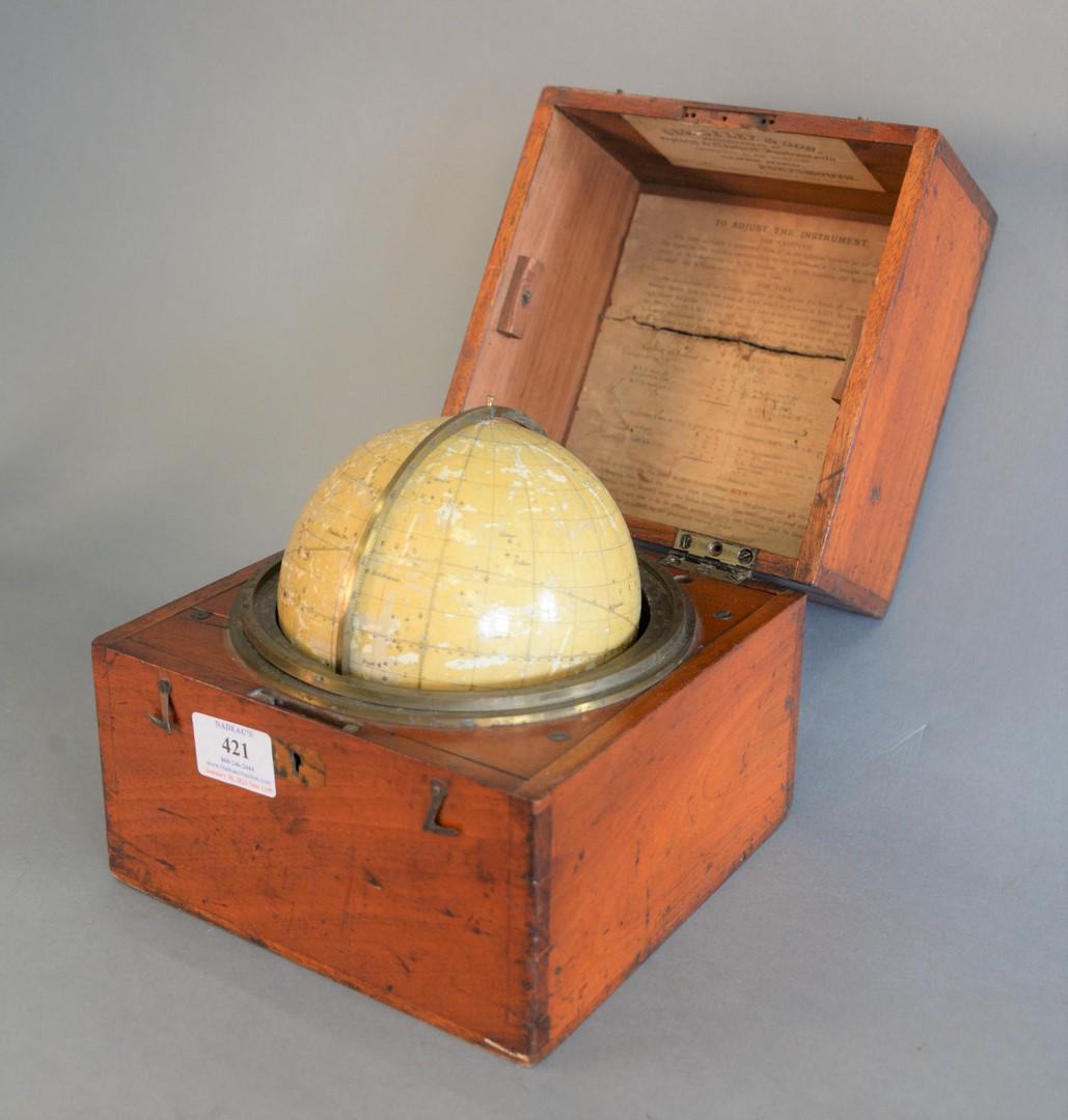 John Cary Travel Celestial Globe in Box marked Cary & (1 of 4)