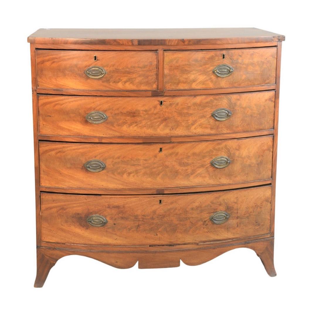 George IV Mahogany Chest c. 1800 two over three drawer (1 of 4)