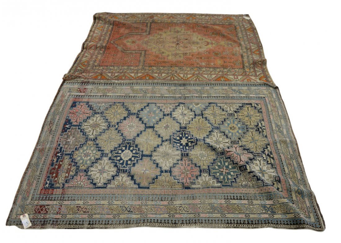 Two Antique Oriental Throw Rugs 3 (1 of 6)