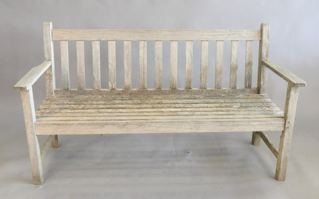 Teak Outdoor Bench length 59 1/2 inches (1 of 4)