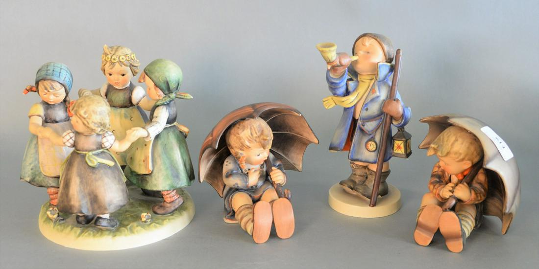 Four Hummels to include Ring Around the Rosie  tallest: (1 of 3)