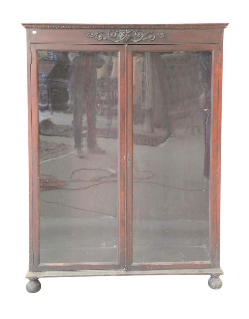 Victorian Two Door Bookcase height 60 inches, width 45 (1 of 3)