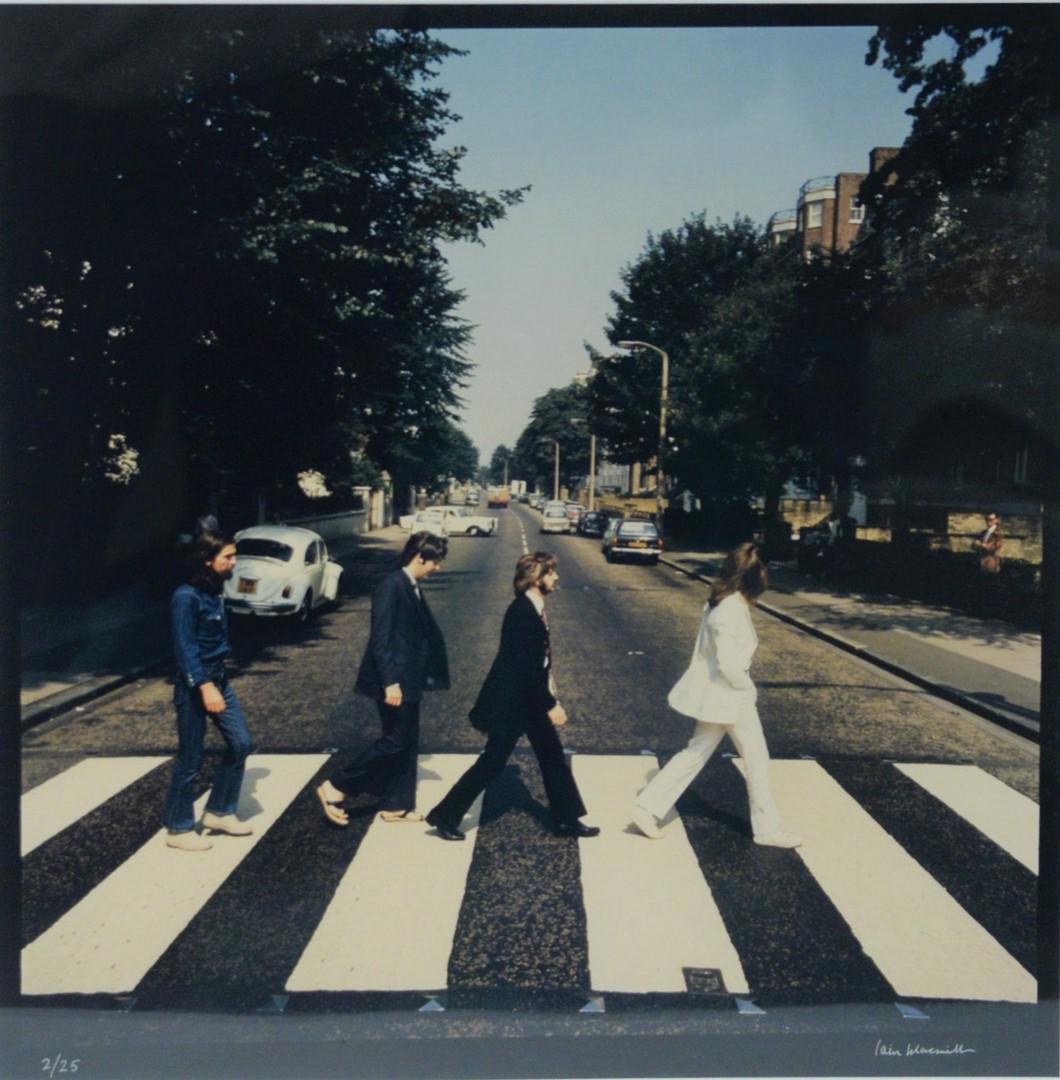 Iain MacMillan (Scottish, 1938 - 2006), The Beatles,: Iain MacMillan (Scottish, 1938 - 2006), The Beatles, Abbey Road (Outtake), 1969, dye coupler, printed later, signed and editioned '2/25' in silver ink along the lower margin, image 16 3/4" x 16 3/4".