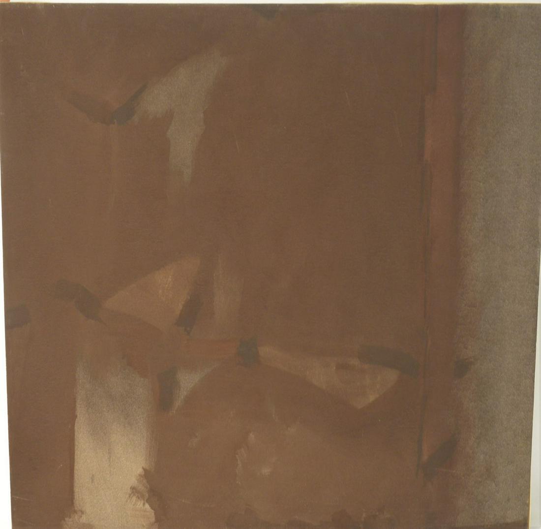 Calvert Coggeshall (20th Century), oil on canvas, 1987,: Calvert Coggeshall (20th Century), oil on canvas, 1987, abstract, signed and dated on the reverse, "Artists Space 1987 and #8", on stretcher, 30" x 30".