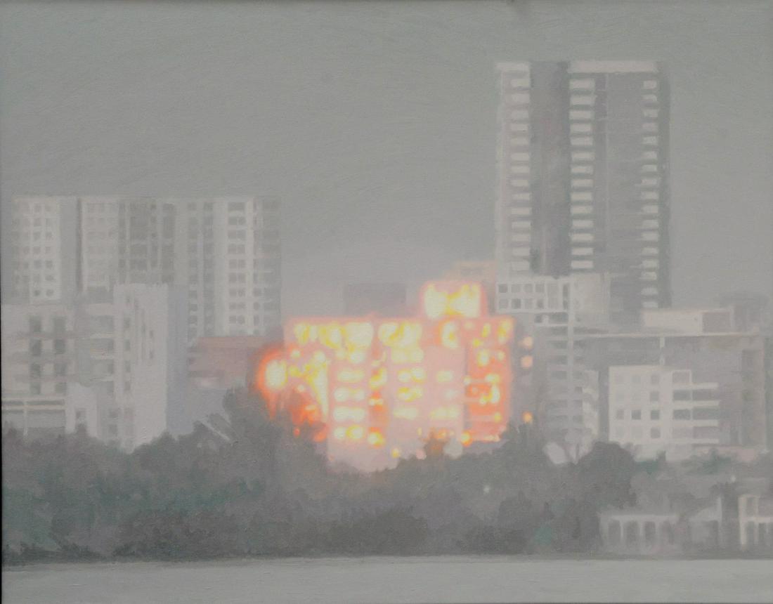 Martin Oppel (Argentinian/American, b. 1976), Light: Martin Oppel (Argentinian/American, b. 1976), Light Matters, 2008, oil on canvas, Provenance: Purchased from Reunion, The Fireplace Project, East Hampton, New York, July, 2008, 22" x 28".