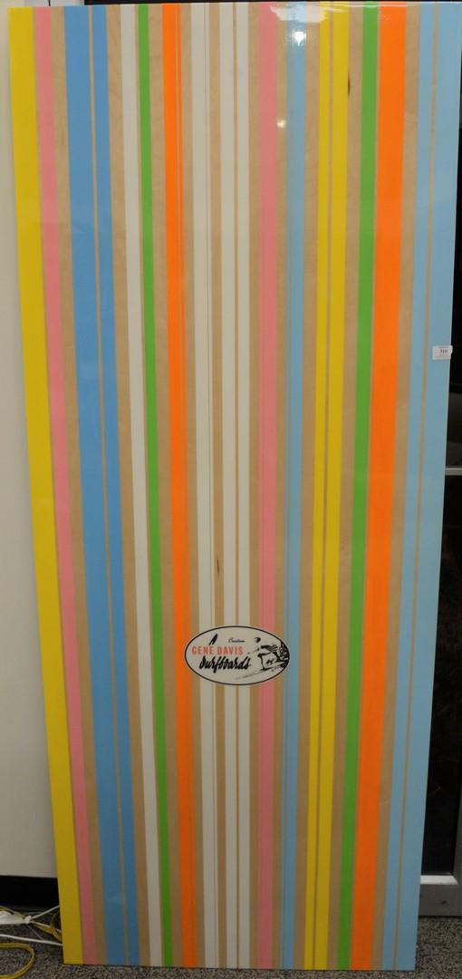 Peter Doyton (American, b. 1955), Gene Davis #4 Custom: Peter Doyton (American, b. 1955), Gene Davis #4 Custom Machine, 2011; oil, acrylic, resin, and decal on panel; signed, titled, dated, and inscribed on the reverse, 80" x 32".