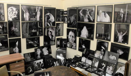 Terence Koh (Canadian/Chinese, b. 1977), "The Making of: Terence Koh (Canadian/Chinese, b. 1977), "The Making of a Unicorn is More Dangerous than GOD," 2007, edition 2/2 along with one 1 artist edition, 134 black and white dye coupler prints, some with pain