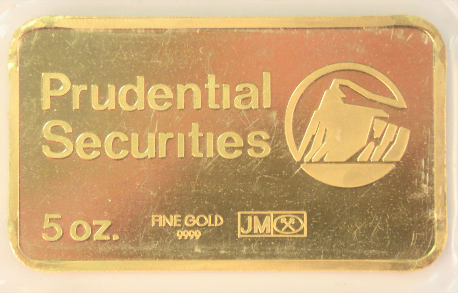 Five Ounce Gold Bar, Prudential Securities. (1 of 2)