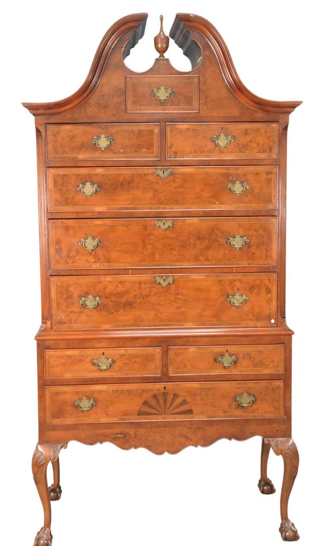 George IV Style Mahogany Highboy, in two parts, with (1 of 4)