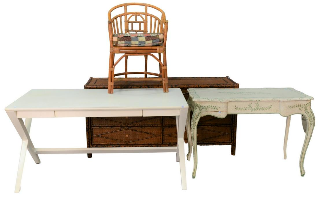 Six Piece Lot to Include, contemporary Wicker and Faux (1 of 5)