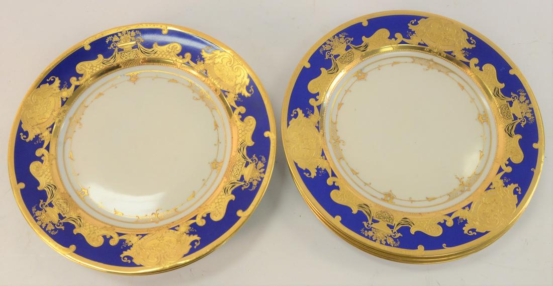 Set of Six Dresden Service Plates, with high-relief (1 of 4)