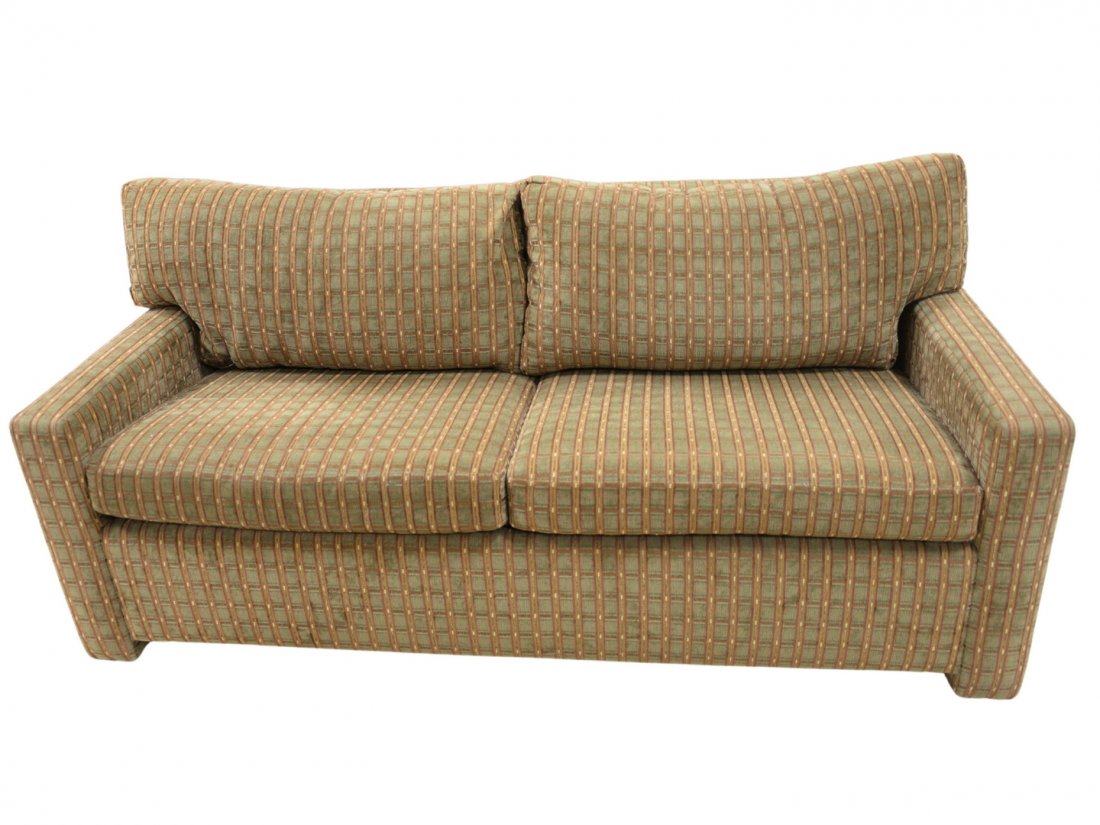 Upholstered Two Cushion Sleeper Sofa. (1 of 4)