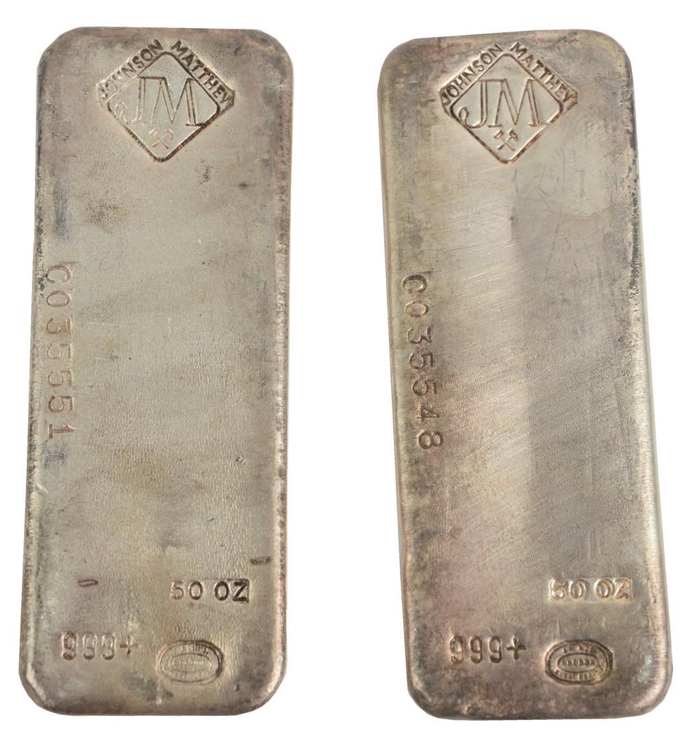 100 troy oz. Pure Silver, consisting of two 50 troy (1 of 2)
