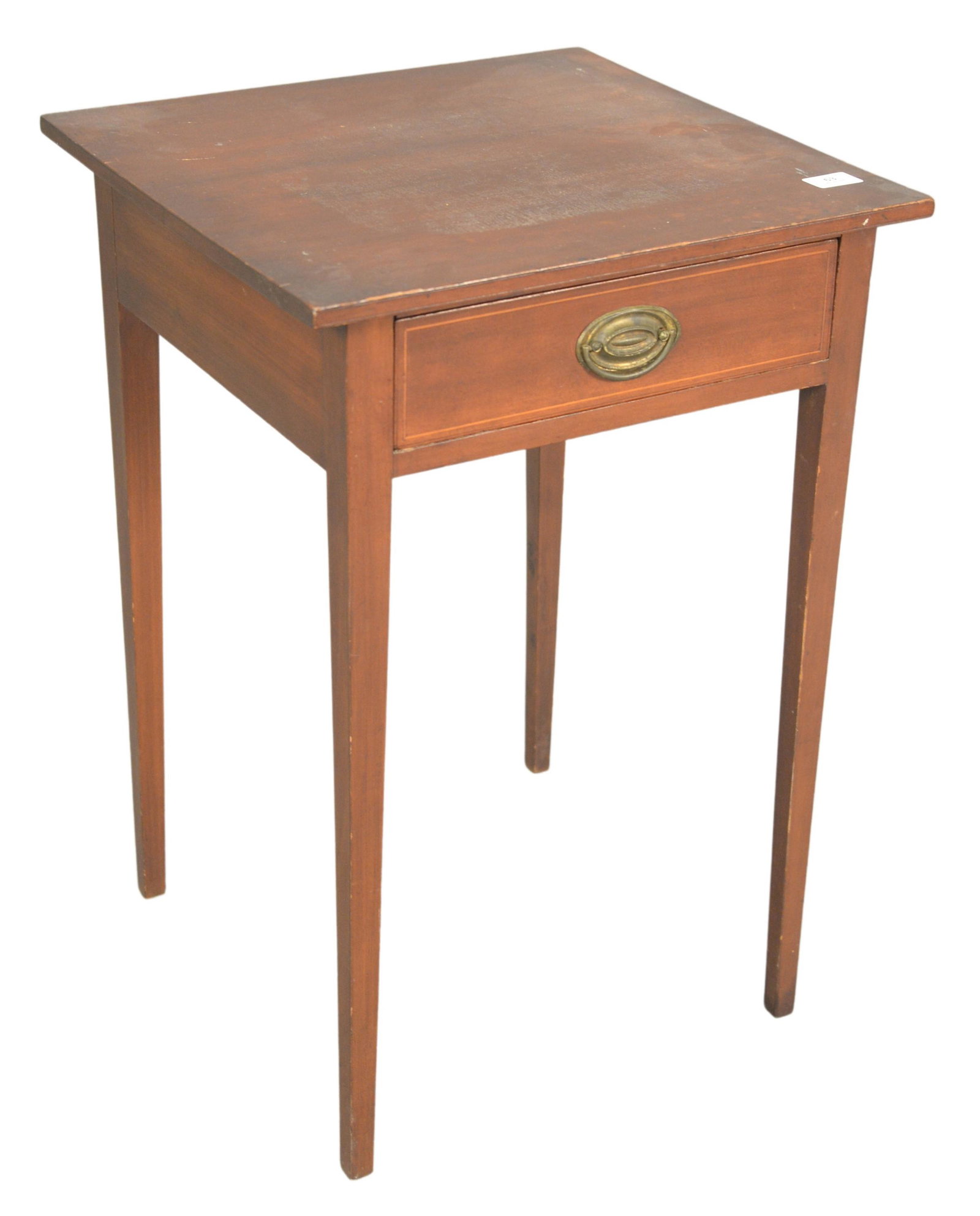 Federal Mahogany One Drawer Stand having inlaid drawer (1 of 3)