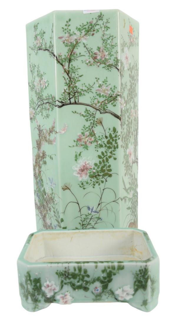 Two Japanese Celadon Glazed Pieces to include a Japanes (1 of 6)