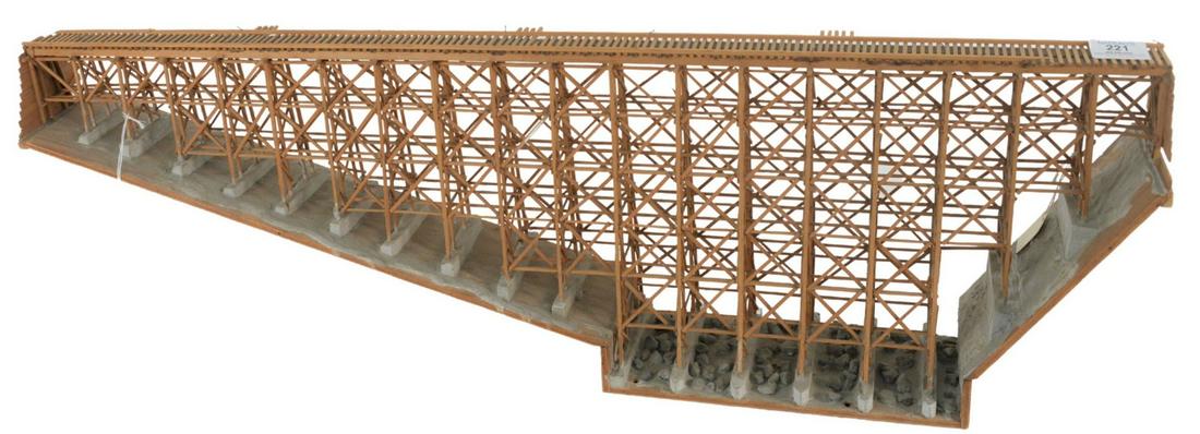 Railroad Trestle Bridge Model for a train, height 11 (1 of 4)