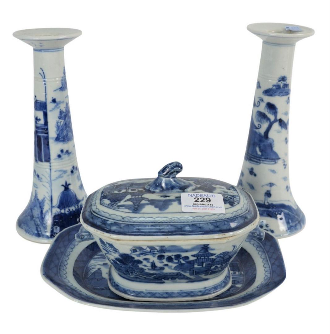 Twenty Piece lot of Canton to include a pair of (1 of 4)