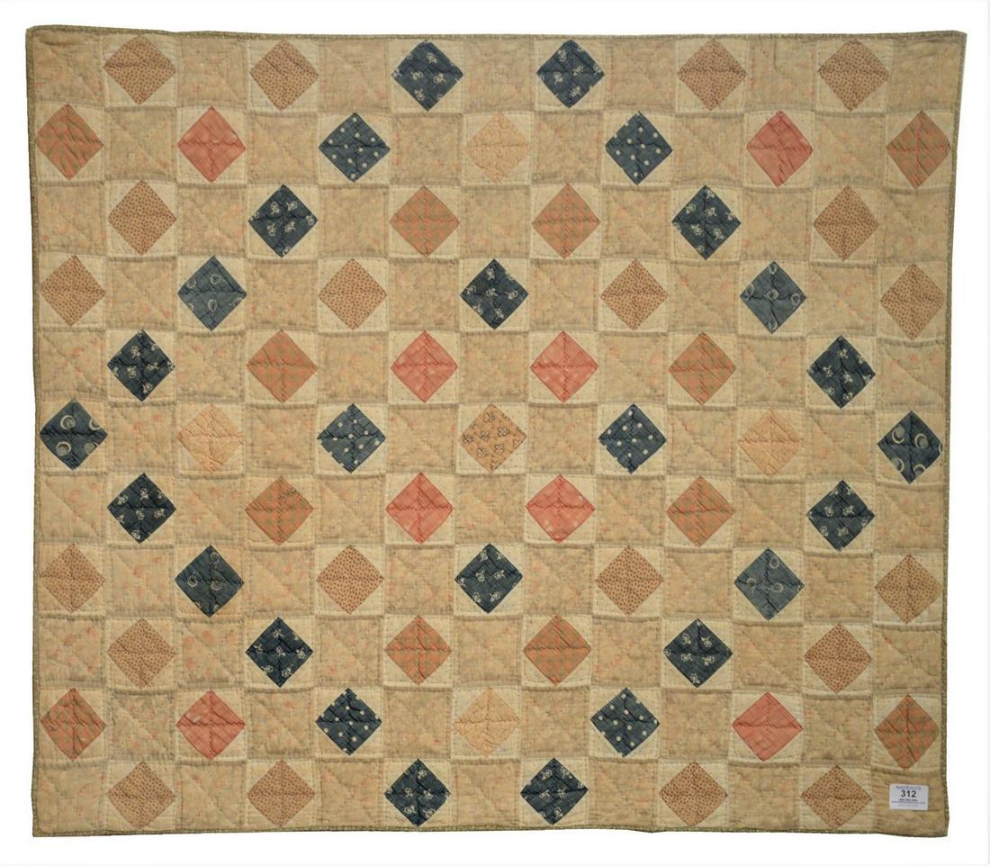 American Pieced Cotton Diamonds In The Square Crib (1 of 4)