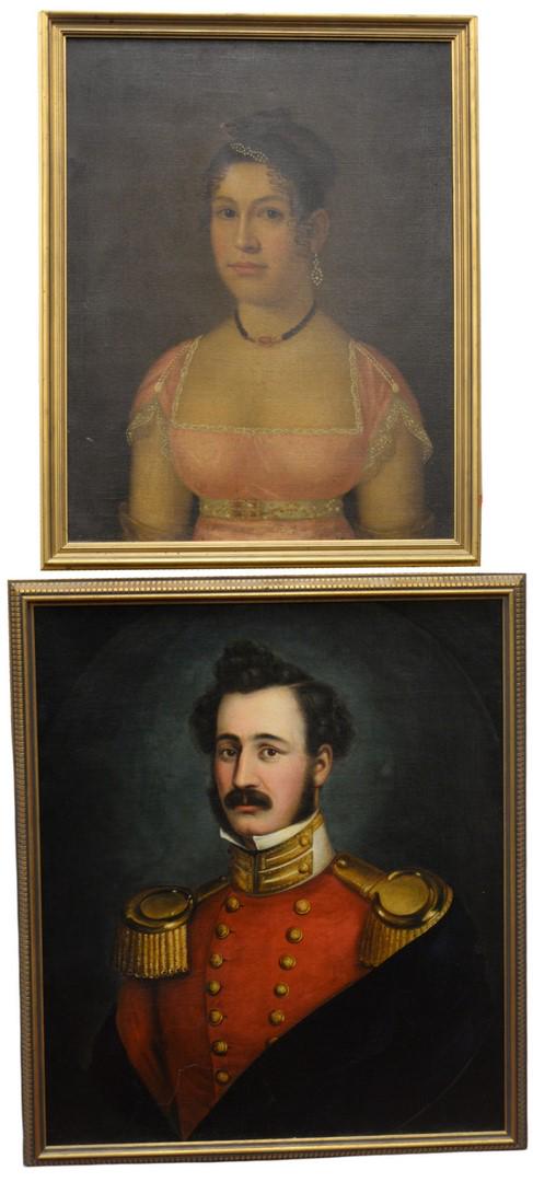 Two Framed Portraits to include a 19th century portrait (1 of 4)