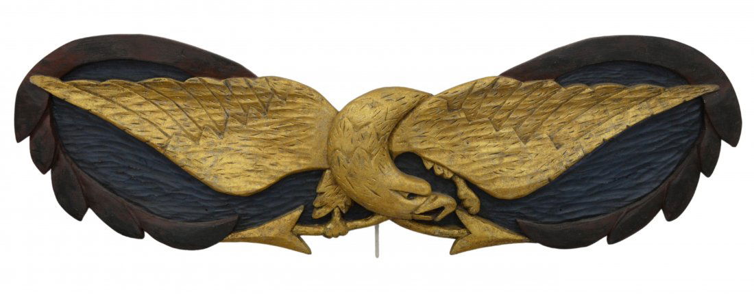 Bellamy Style Carved and Painted Eagle Sternboard/Banne (1 of 5)