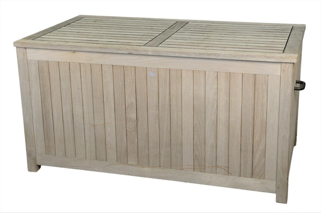 Kingsley Bate Teak Outdoor Lift Top Storage Chest, (1 of 5)