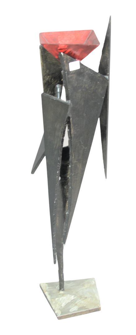 Arthur Gibbons (American, b. 1947), Desire, 1991,: Arthur Gibbons (American, b. 1947), Desire, 1991, painted steel, overall: 40" x 12" x 12", unsigned.